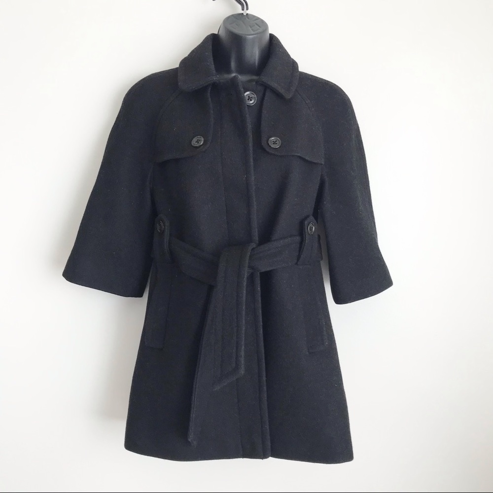 Gap Wool Blend Button Down Belted Classic Style B… - image 1